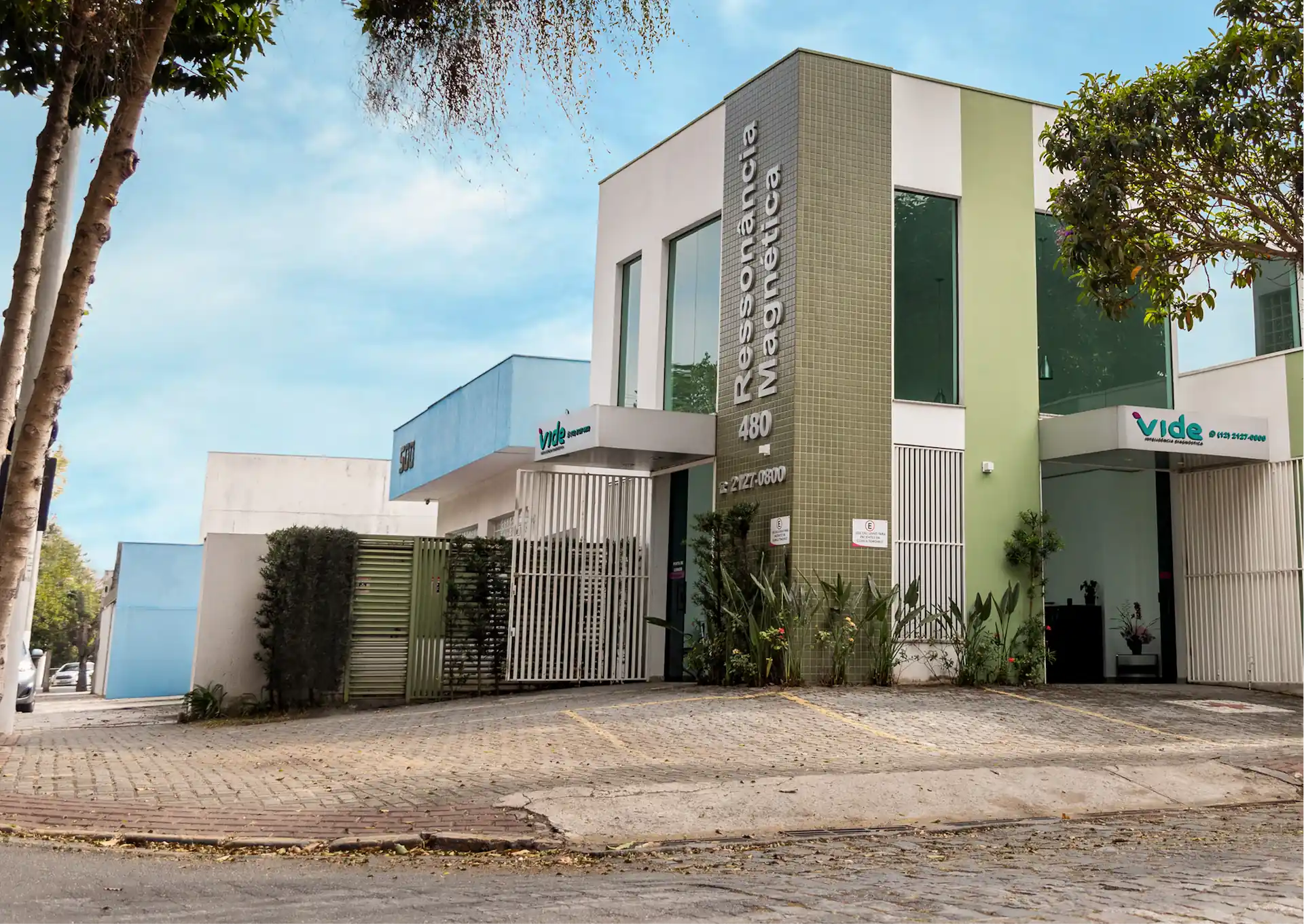 Fachada da unidade Vide Inteligência Diagnóstica
